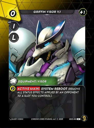 Griffin Visor V.1 Mk.1 — Chrono Core TCG card