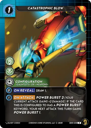 Catastrophic Blow — Chrono Core TCG card