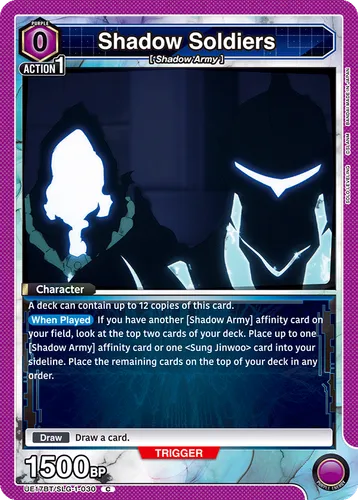 Shadow Soldiers [SLG-1-030] — Union Arena card