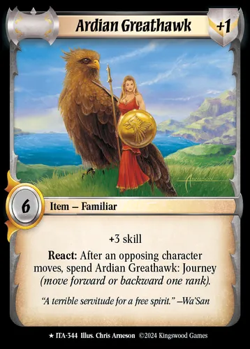 Ardian Greathawk — Warlord: Saga of the Storm card