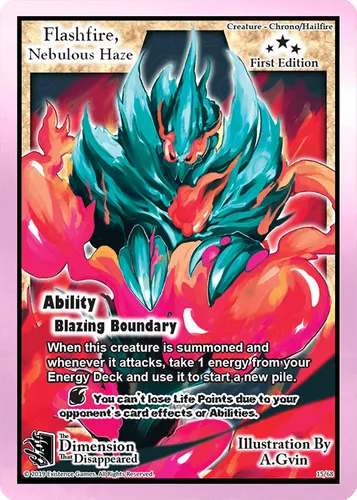 Flashfire, Nebulous Haze — Exodus TCG card