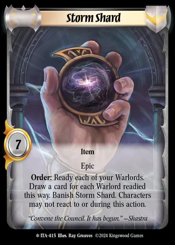 Storm Shard — Warlord: Saga of the Storm card