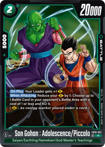 Son Gohan: Adolescence/Piccolo — Dragon Ball Super: Fusion World card