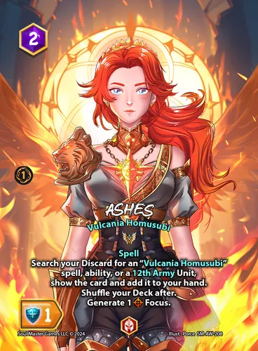 Ashes — Soul Masters TCG card