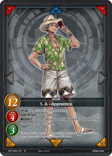 1. A - Apprentice — Gate Ruler card