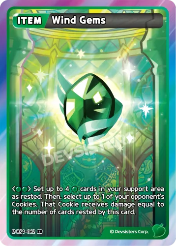 Wind Gems — CookieRun: Braverse card