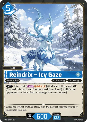 Reindrix – Icy Gaze — Palworld TCG card