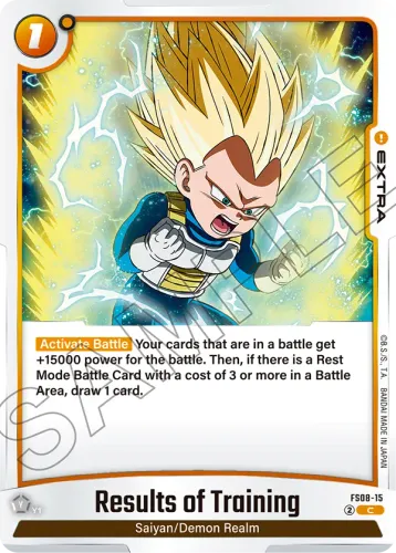 Results of Training — Dragon Ball Super: Fusion World card
