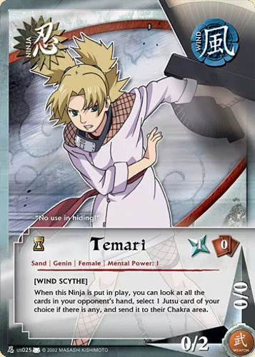 Temari — Naruto CCG card