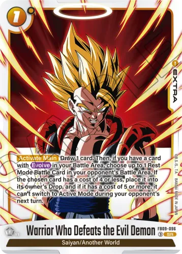 Warrior Who Defeats the Evil Demon — Dragon Ball Super: Fusion World card