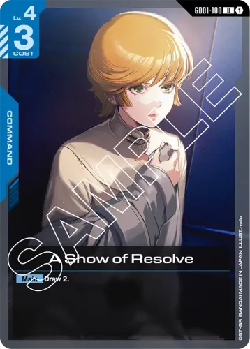 A Show of Resolve — Gundam Card Game card