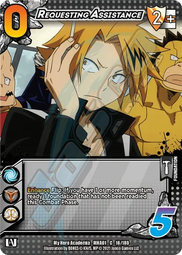Requesting Assistance — Universal Fighting System card