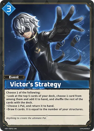 Victor's Strategy — Palworld TCG card