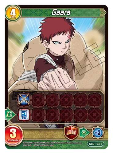 Gaara — Chrono Clash card