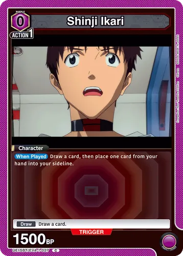Shinji Ikari [EVA-1-027] — Union Arena card