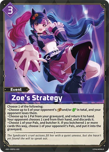 Zoe's Strategy — Palworld TCG card
