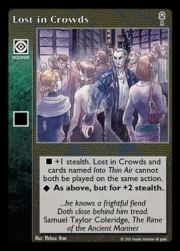 Lost in Crowds — Vampire: The Eternal Struggle card