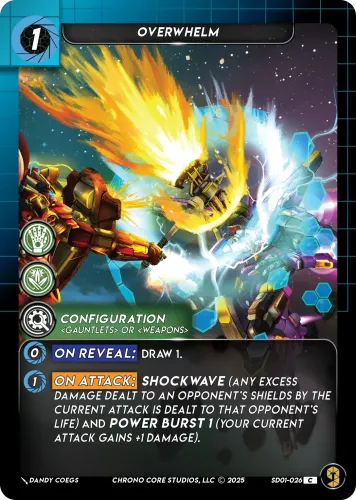Overwhelm — Chrono Core TCG card