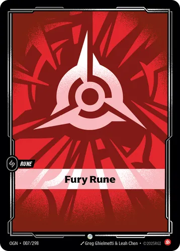 Fury Rune — Riftbound card