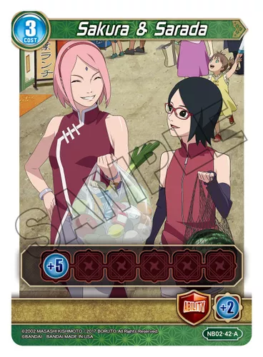 Sakura & Sarada — Chrono Clash card