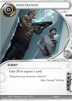 Infiltration — Android: Netrunner card
