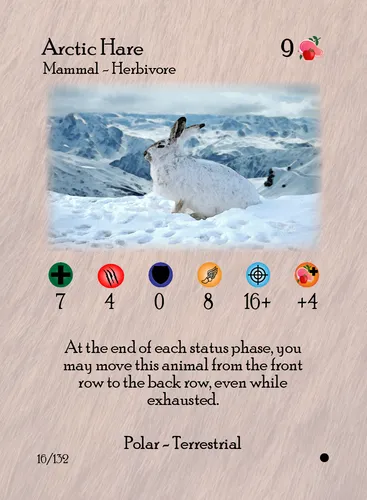 Arctic Hare — Kingdom Animalia TCG card