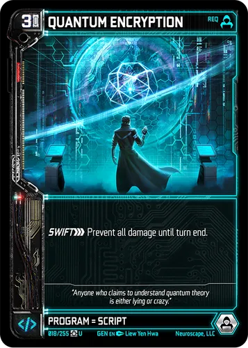QUANTUM ENCRYPTION — Neuroscape TCG card