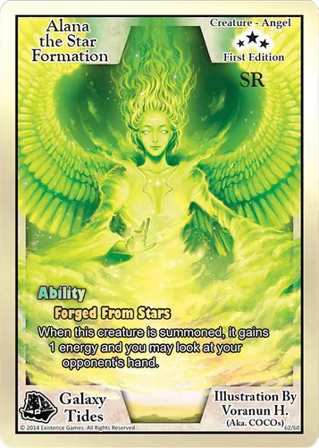 Alana the Star Formation — Exodus TCG card